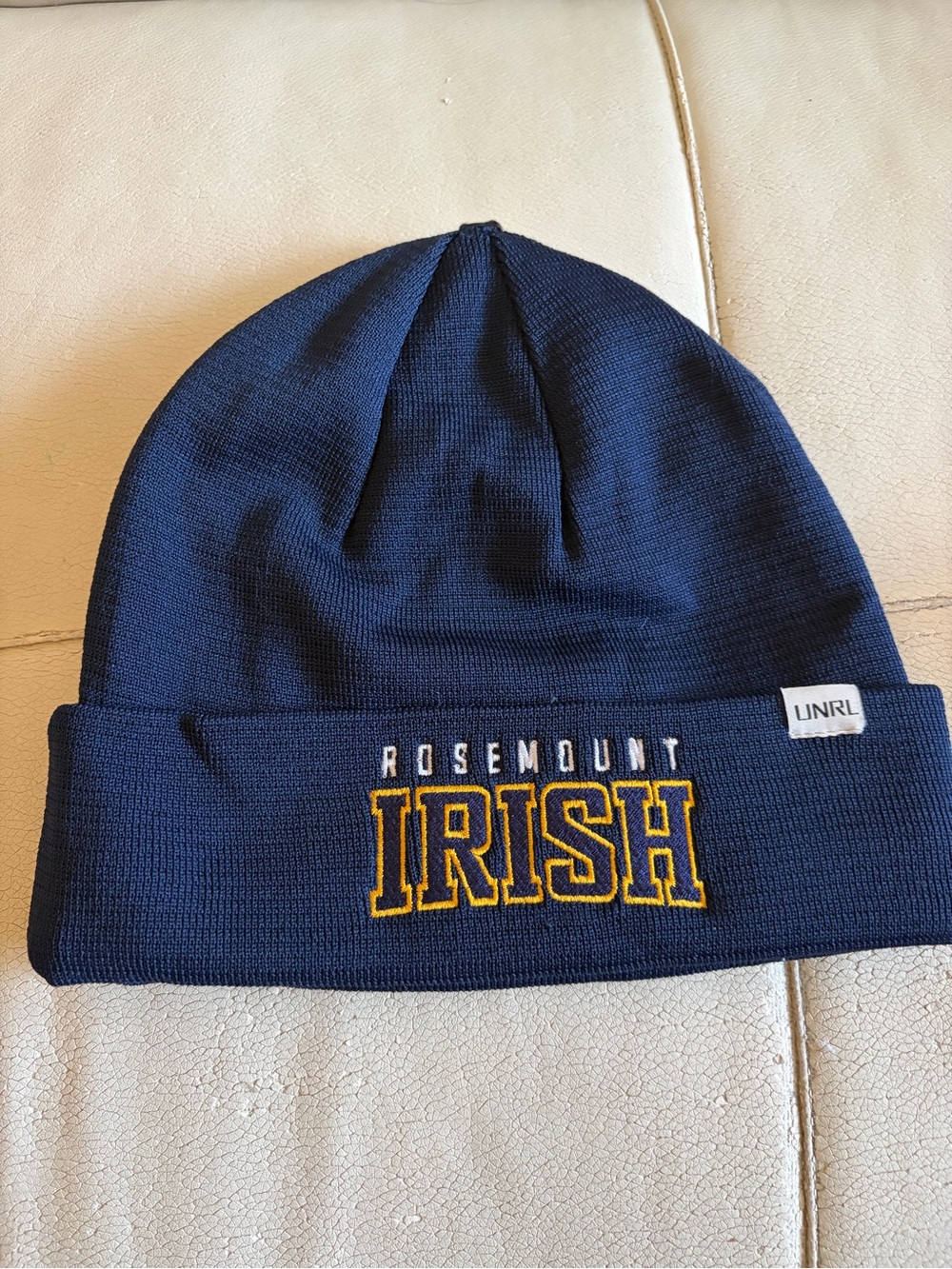 UNRL Navy Rosemount Irish Knit Beanie